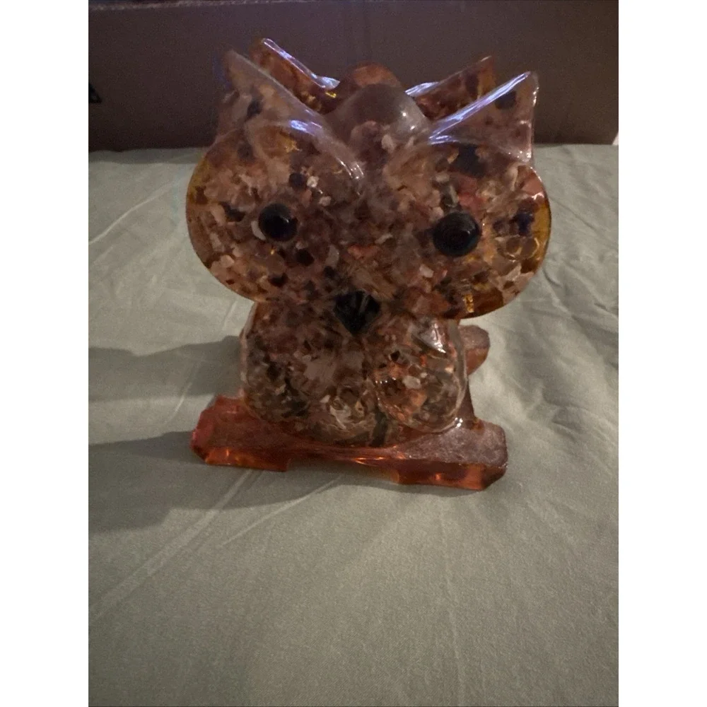 Vintage Acrylic Resin Owl Napkin Holder
